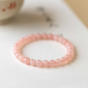 Pink crystal powder crystal bracelet