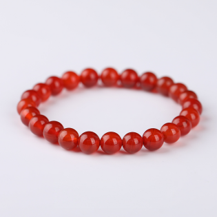 Natural Red Agate Bracelet