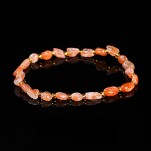 Natural Sunstone Freeform Bracelet