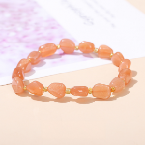 Natural Sunstone Freeform Bracelet