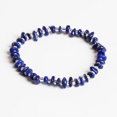 Natural Lapis Lazuli Chip Bracelet