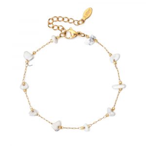 Natural Stone Chip Bracelet