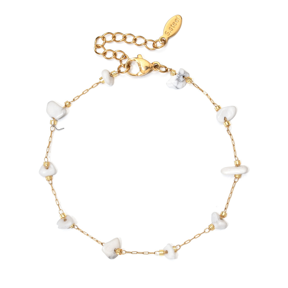 Natural Stone Chip Bracelet